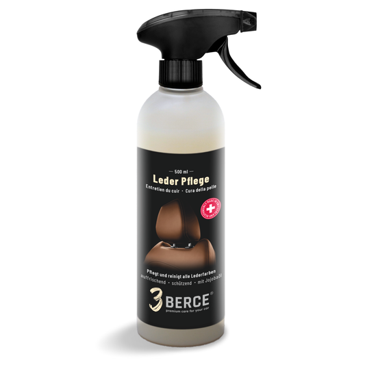 Lederpflege Auto 500ml – Reinigung & Pflege mit Jojobaöl Schutz & Glanz, Berce